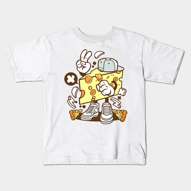 Cheese Kids T-Shirt by p308nx